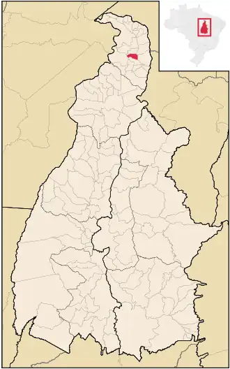 Kaart van Luzinópolis