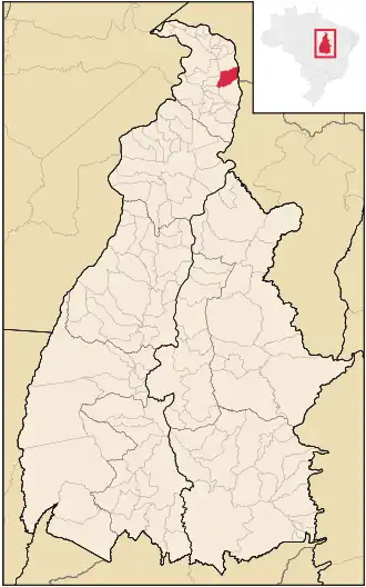 Kaart van Maurilândia do Tocantins