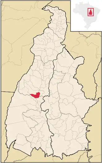Kaart van Monte Santo do Tocantins
