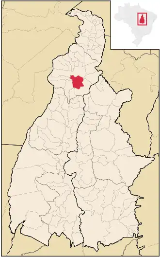 Kaart van Nova Olinda