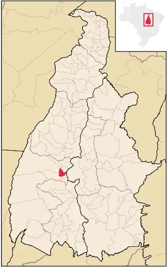 Kaart van Nova Rosalândia