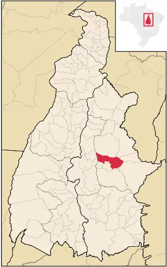 Kaart van Novo Acordo