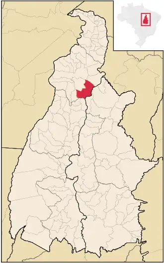 Kaart van Palmeirante