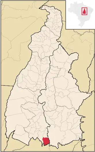 Kaart van Palmeirópolis