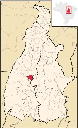 Kaart van Paraíso do Tocantins