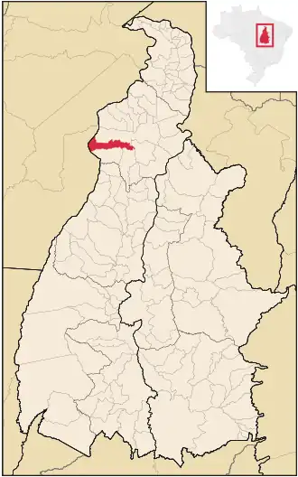 Kaart van Pau d'Arco