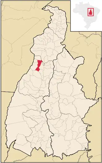 Kaart van Pequizeiro