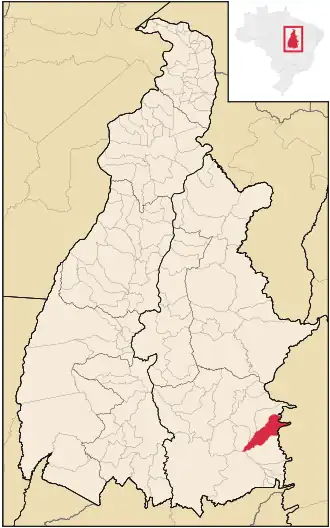 Kaart van Ponte Alta do Bom Jesus