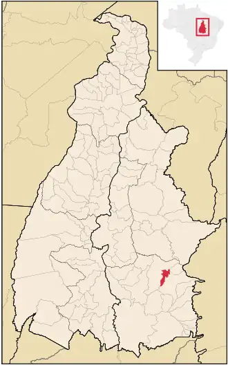 Kaart van Porto Alegre do Tocantins