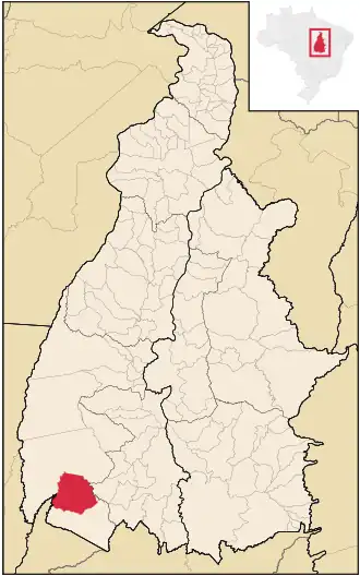 Kaart van Sandolândia