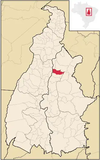 Kaart van Santa Maria do Tocantins