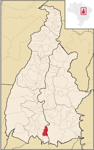 Kaart van São Salvador do Tocantins