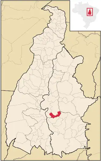 Kaart van Silvanópolis