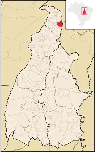 Kaart van Tocantinópolis