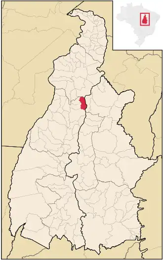 Kaart van Tupiratins