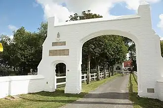 Toegangspoort van het Spermaliehof anno 2014