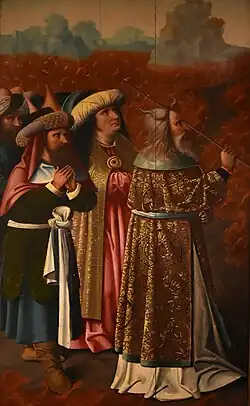 Mozes opent de Rode Zee in het Musée Rolin