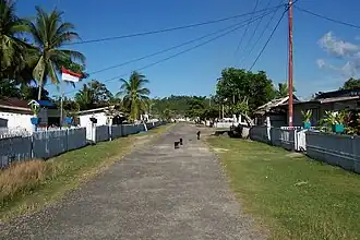 Een van de dorpen op het eiland