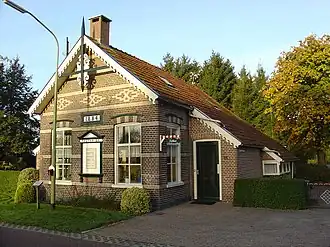 Het tolhuis op de Roderwolderweg in Foxwolde