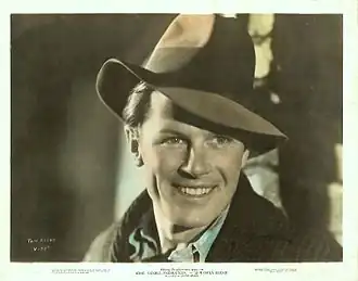 Tom Keene op een reclamefoto voor Our Daily Bread (1934)