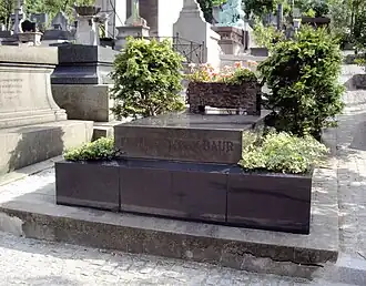 Graf van Harry Baur op het cimetière Saint-Vincent in Montmartre