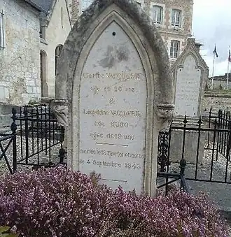 Graf van Léopoldine Hugo en Charles Vacquerie te Villequier