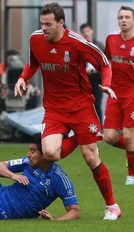 Dujmović in het tenue van FK Mordovia Saransk in 2013.