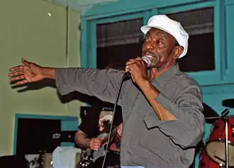 Tommy Ridgley in 1996 in the Dream Palace, New Orleans