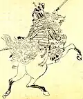 Tomoe Gozen-impressie, Kikuchi Yōsai (1781–1878)