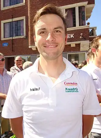 Kevin Cant tijdens de Ronde van Limburg in 2015.