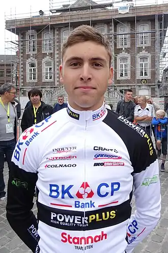 Hoeyberghs tijdens de Ronde van Limburg in 2014.