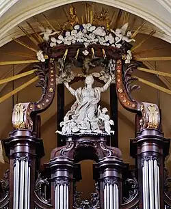 Detail hoofdorgel, beeld