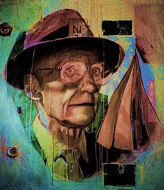 Portret William S. Burroughs door Christiaan Tonnis, 1999