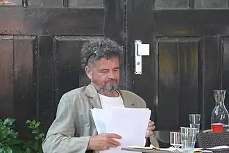 Tonnus Oosterhoff op het poëziefestival Het Tuinfeest in Deventer, 6 augustus 2016