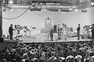 Top of Flop programma TV opnames, maart 1963