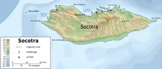 Kaart van Socotra