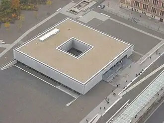 De nieuwbouw vanuit de lucht