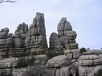 Karstformatie in Torcal de Antequera