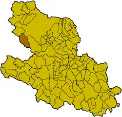 Locatie van Tornimparte in L'Aquila (AQ)