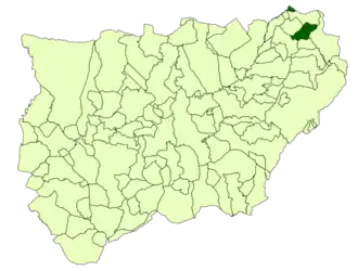 Kaart van Torres de Albanchez