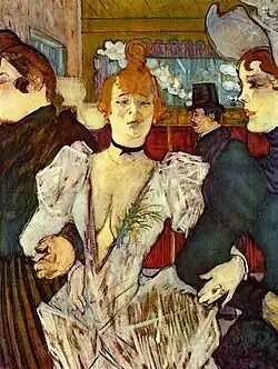 La Goulue komt de Moulin Rouge binnen, 1892