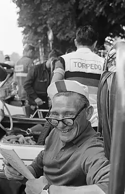 Buchly tijdens de Tour de France (1960)