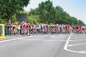 Het peloton in Büttgen