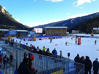 Tour de Ski 2013 in het Lago di Tesero Cross Country Stadium, Val di Fiemme, Italië.