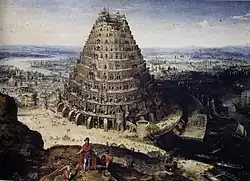 Toren van Babel in het Louvre