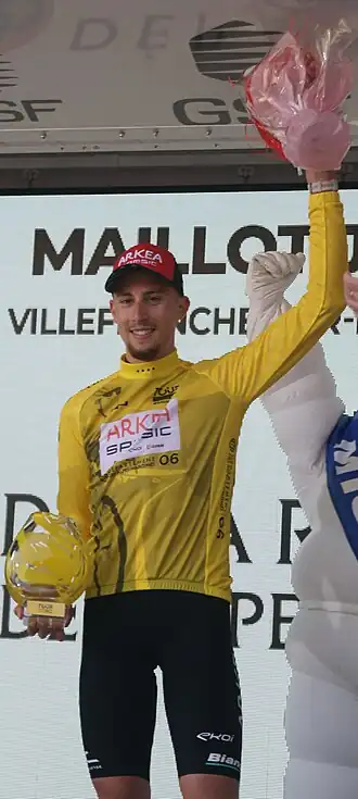 Vauquelin op het podium van de Ronde van de Alpes-Maritimes en de Var.