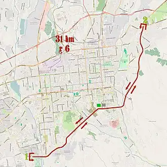 Routekaart van de Ronde van Almaty 2014