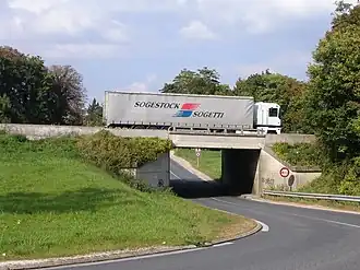Een viaduct van de N4 bij Tournan-en-Brie