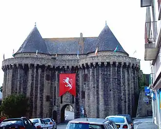 Porte Broërec, de stadspoort die uitgaf op de weg naar Vannes