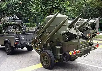 Getrokken Rapiersysteem van de Luchtmacht van Singapore